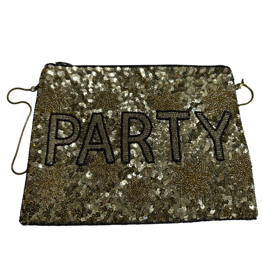 From St Xavier Sequin Beaded Party Purse Crossbody